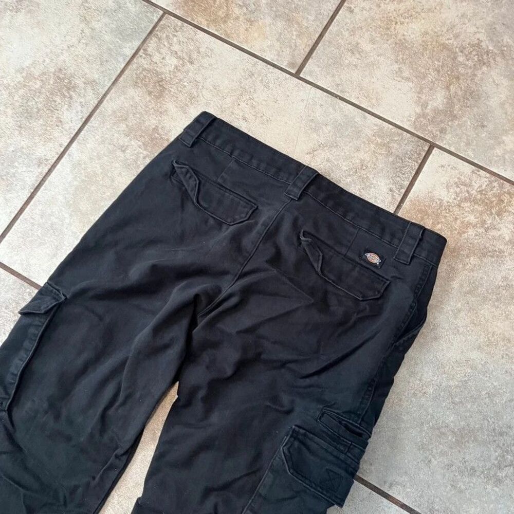 Dickies Crafted For Women Black Relaxed Fit Cargo Pants